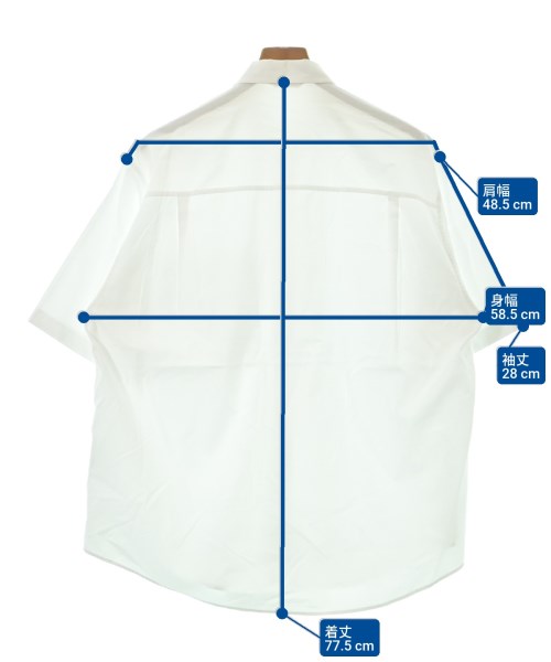 AURALEE（オーラリー）カジュアルシャツ 白 サイズ:3(S位) メンズ/2200632626052