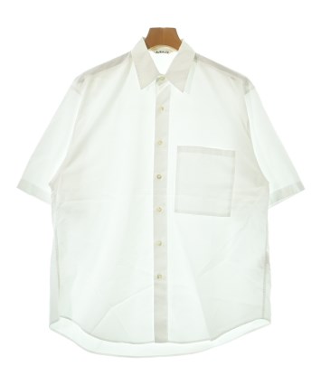 AURALEE（オーラリー）カジュアルシャツ 白 サイズ:3(S位) メンズ