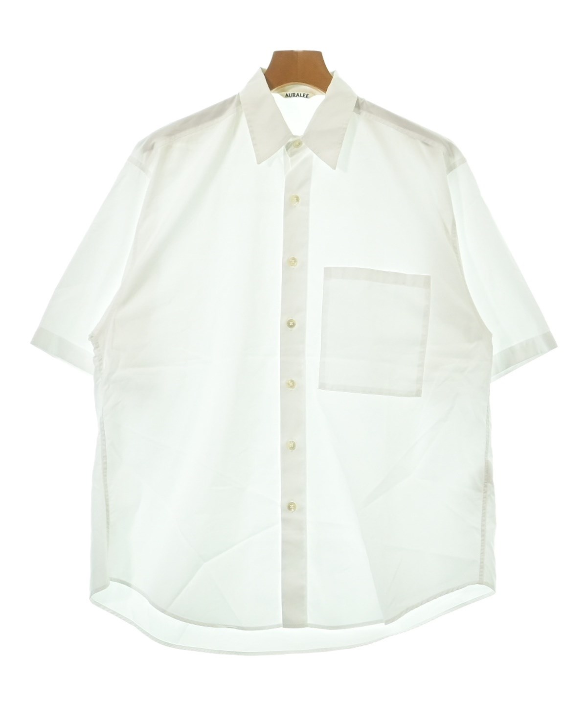 AURALEE（オーラリー）カジュアルシャツ 白 サイズ:3(S位) メンズ