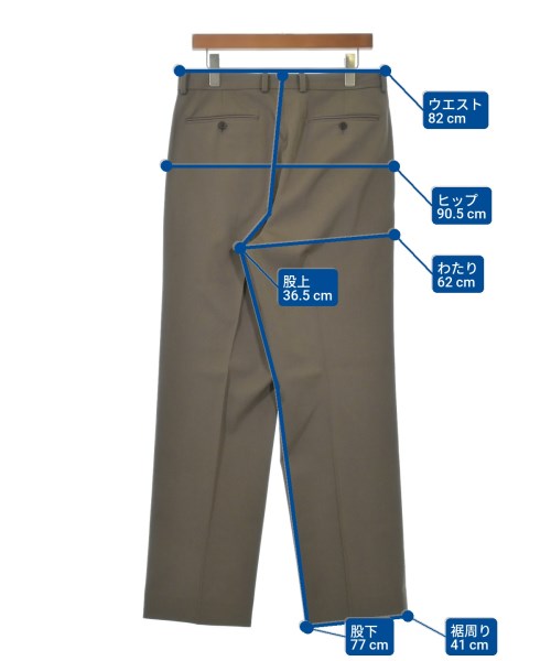 AURALEE（オーラリー）スラックス 茶 サイズ:4(M位) メンズ/2200632856015