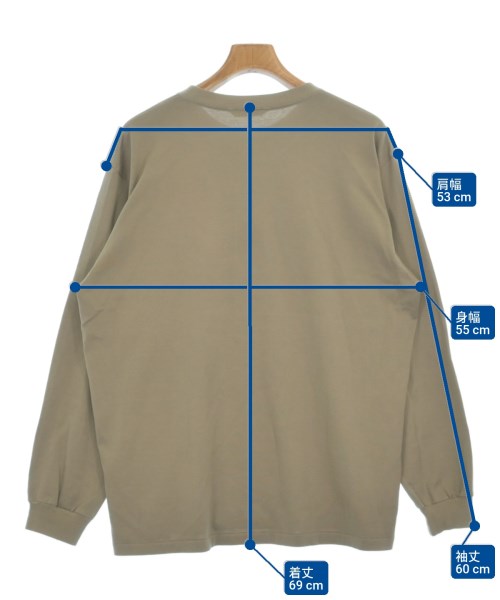 AURALEE（オーラリー）Tシャツ・カットソー カーキ サイズ:4(M位) メンズ/2200632857074