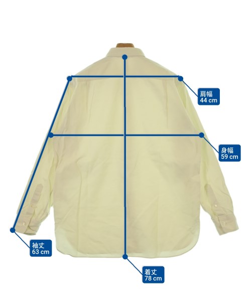 AURALEE（オーラリー）カジュアルシャツ 白 サイズ:4(M位) メンズ/2200620400077