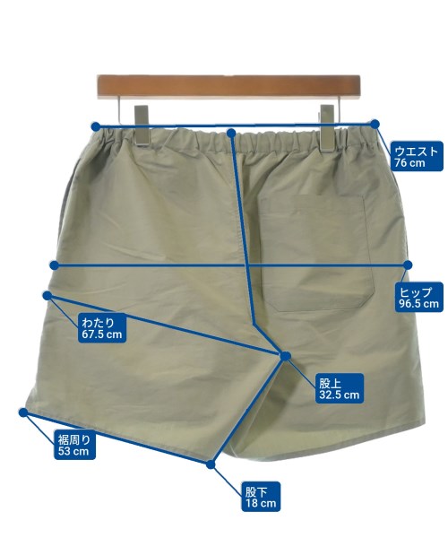 AURALEE（オーラリー）ショートパンツ カーキ サイズ:4(M位) メンズ/2200620400176