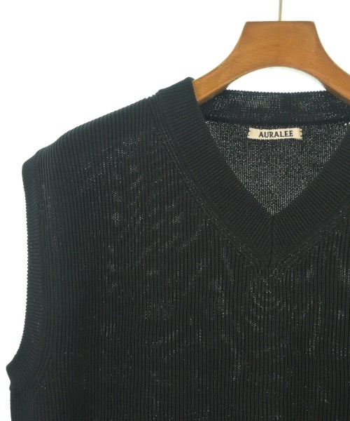 AURALEE（オーラリー）ベスト 黒 サイズ:3(S位) メンズ/2200631762065