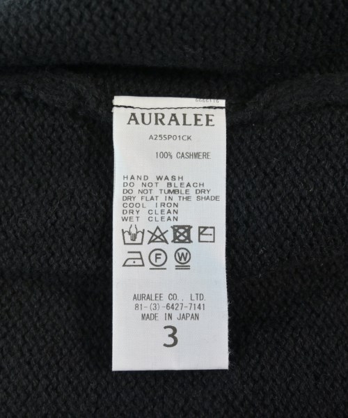 AURALEE（オーラリー）ニット・セーター 黒 サイズ:3(S位) メンズ/2200631762072