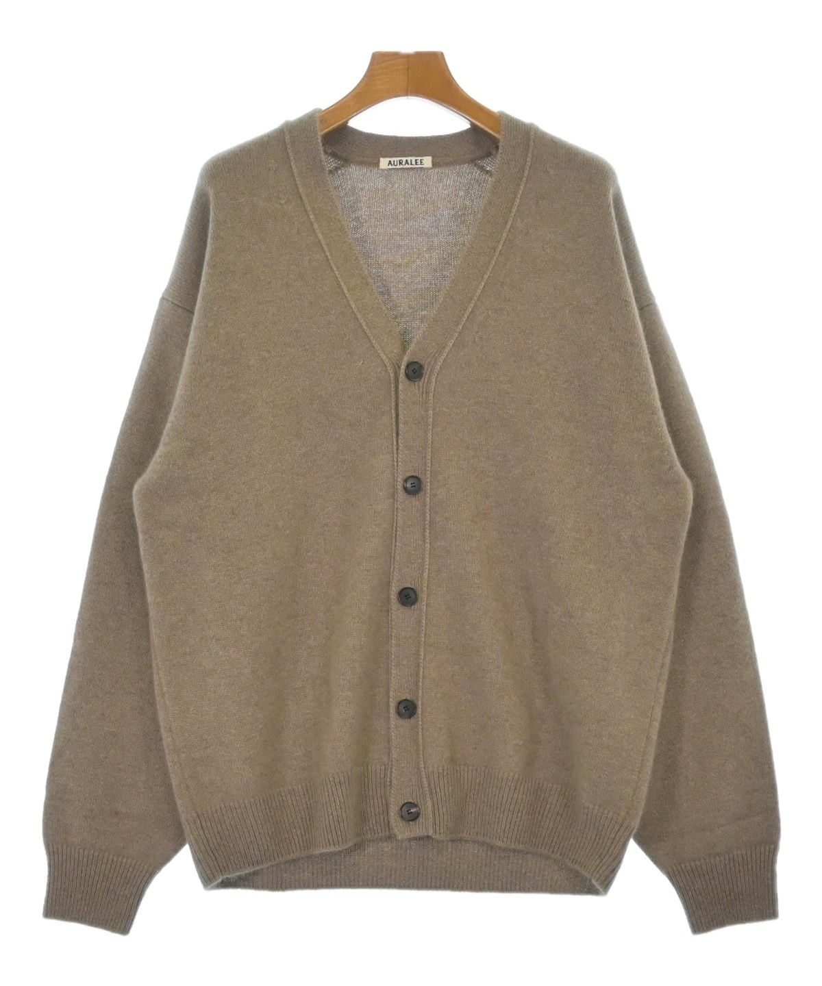 AURALEE（オーラリー）カーディガン ベージュ サイズ:4(M位) メンズ