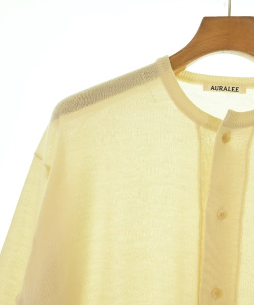 AURALEE（オーラリー）カーディガン 黄 サイズ:3(S位) メンズ/2200631762171