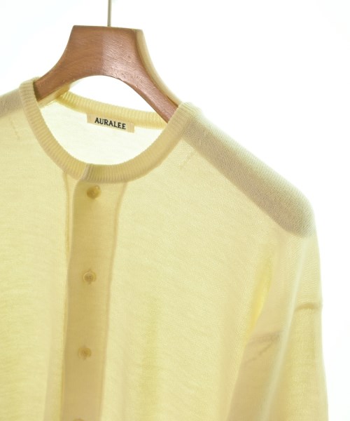 AURALEE（オーラリー）カーディガン 黄 サイズ:3(S位) メンズ/2200631762171