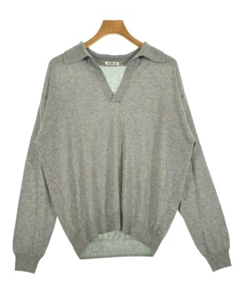 AURALEE オーバーサイズ ニットセーター グレー系 AURALEE（オーラリー）ニット・セーター グレー サイズ:3(S位) メンズ
