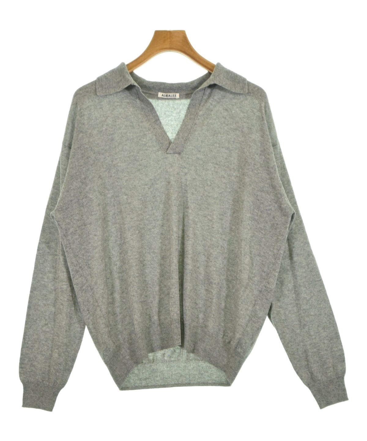 AURALEE（オーラリー）ニット・セーター グレー サイズ:3(S位) メンズ
