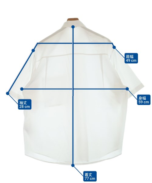 AURALEE（オーラリー）カジュアルシャツ 白 サイズ:3(S位) メンズ/2200633467012