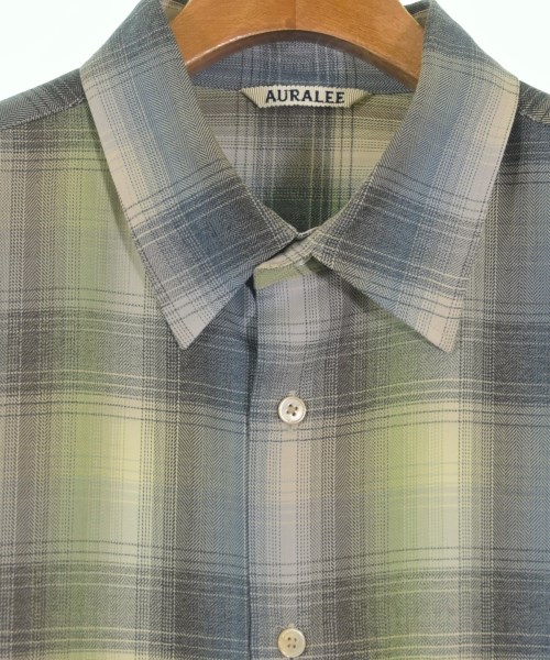 AURALEE（オーラリー）カジュアルシャツ 青 サイズ:5(L位) メンズ/2200634214011