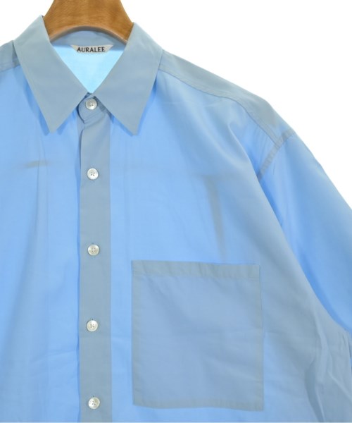 AURALEE（オーラリー）カジュアルシャツ 青 サイズ:4(M位) メンズ/2200634447365