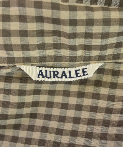 AURALEE（オーラリー）カジュアルシャツ 茶 サイズ:3(S位) メンズ/2200610287046