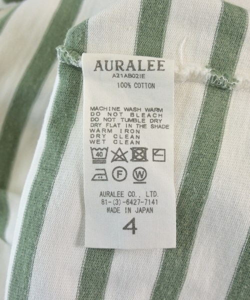 AURALEE（オーラリー）Tシャツ・カットソー 白 サイズ:4(M位) メンズ/2200610591013