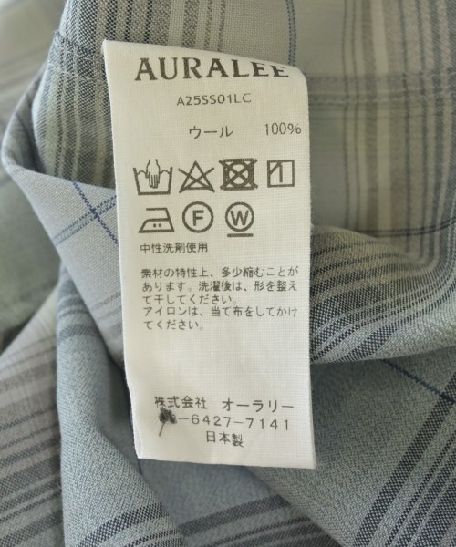 AURALEE（オーラリー）カジュアルシャツ 青 サイズ:3(S位) メンズ/2200610755026
