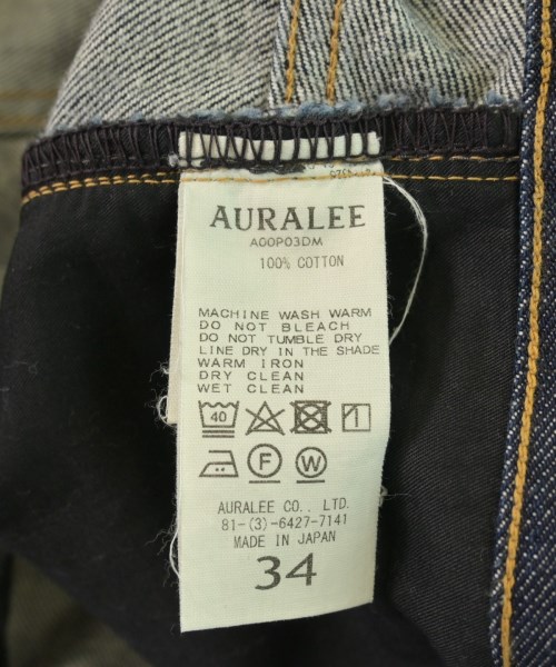 AURALEE（オーラリー）デニムパンツ 紺 サイズ:34(XL位) メンズ/2200612227019