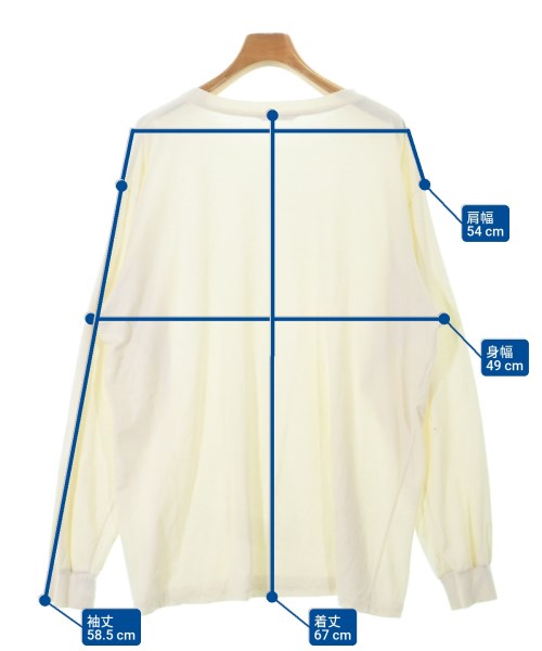 AURALEE（オーラリー）Tシャツ・カットソー 白 サイズ:4(M位) メンズ/2200608293158