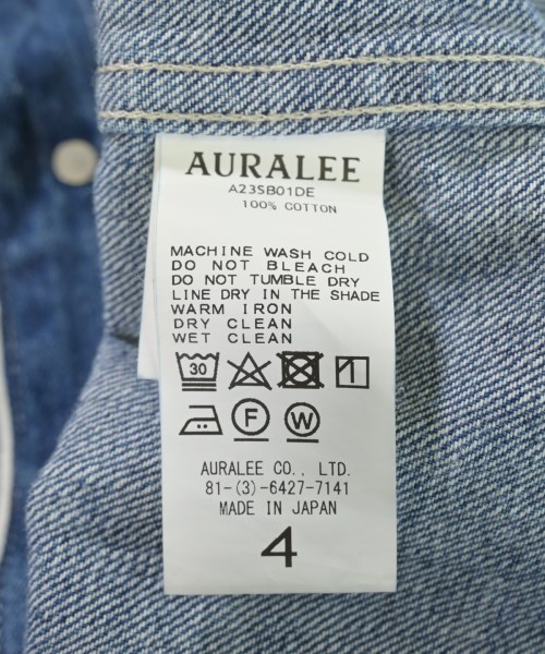 AURALEE（オーラリー）デニムジャケット 青 サイズ:4(M位) メンズ/2200612532038