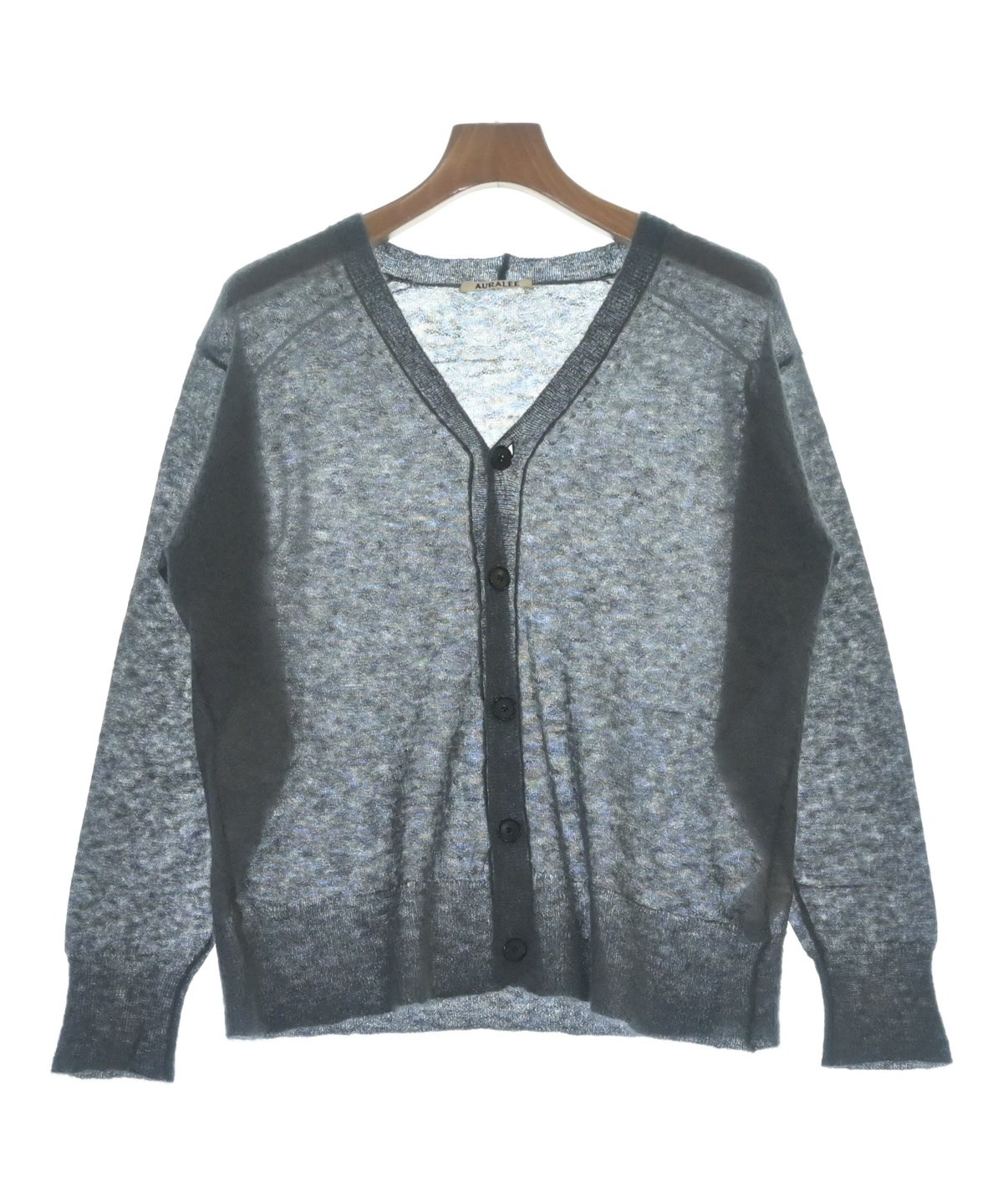 AURALEE ブルーグレー カーディガン ボタン付き AURALEE ブルーグレー