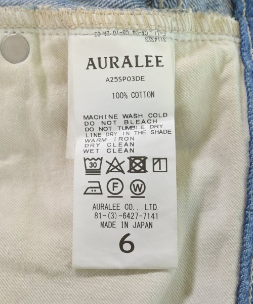 AURALEE（オーラリー）デニムパンツ 青 サイズ:6(XL位) メンズ/2200612668027