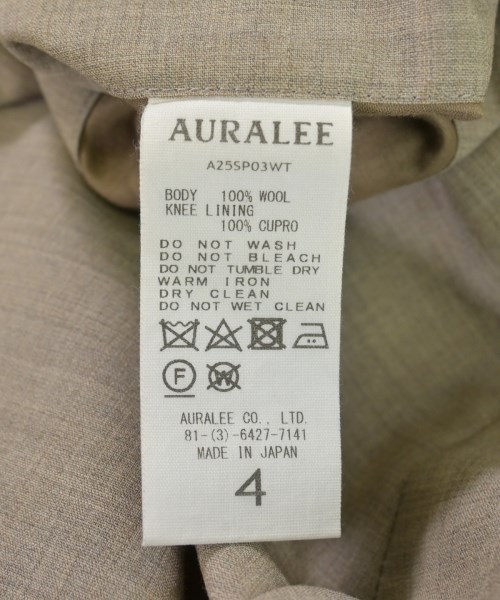 AURALEE（オーラリー）スラックス ベージュ サイズ:4(M位) メンズ/2200612746022