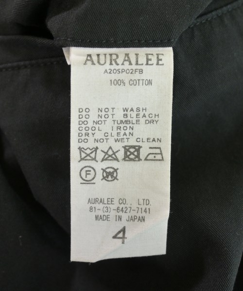 AURALEE（オーラリー）その他 黒 サイズ:4(M位) メンズ/2200612751040