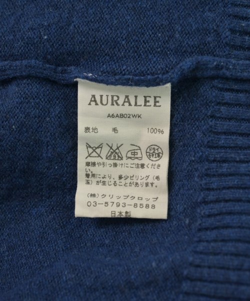 AURALEE（オーラリー）ニット・セーター 青 サイズ:4(M位) メンズ/2200606836074