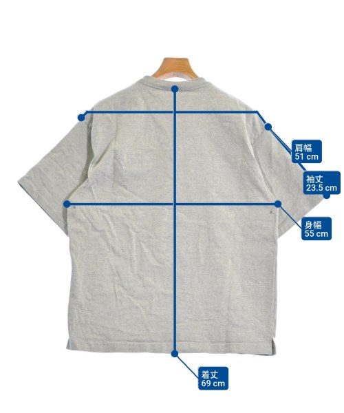 AURALEE（オーラリー）Tシャツ・カットソー グレー サイズ:4(M位) メンズ/2200606836104