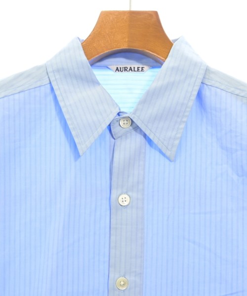 AURALEE（オーラリー）カジュアルシャツ 青 サイズ:5(L位) メンズ/2200611942500