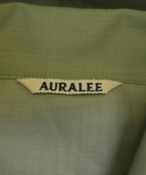 AURALEE（オーラリー）カジュアルシャツ カーキ サイズ:5(L位) メンズ/2200615167060