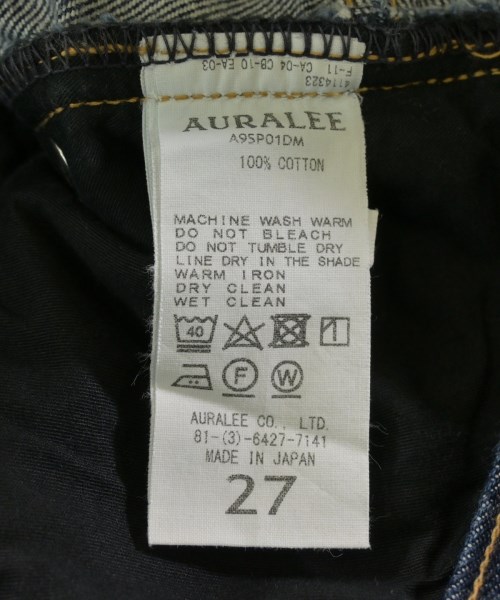 AURALEE（オーラリー）デニムパンツ 紺 サイズ:27(XS位) メンズ/2200613236027
