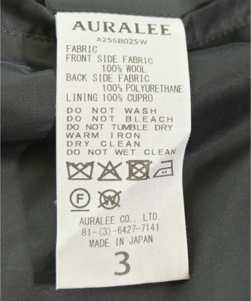 AURALEE（オーラリー）ブルゾン グレー サイズ:3(S位) メンズ/2200616440018