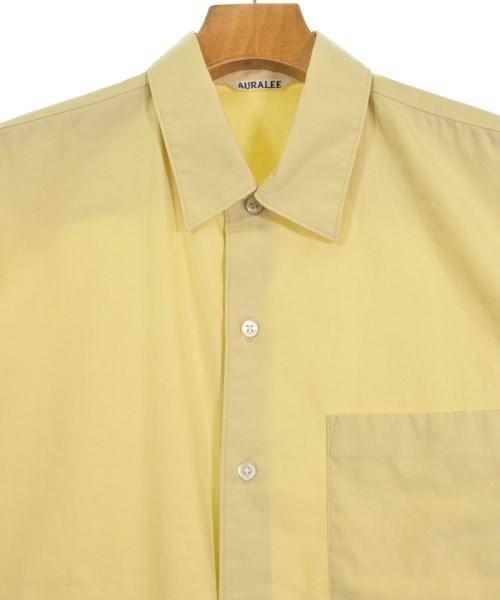 AURALEE（オーラリー）カジュアルシャツ 黄 サイズ:3(S位) メンズ/2200617396055