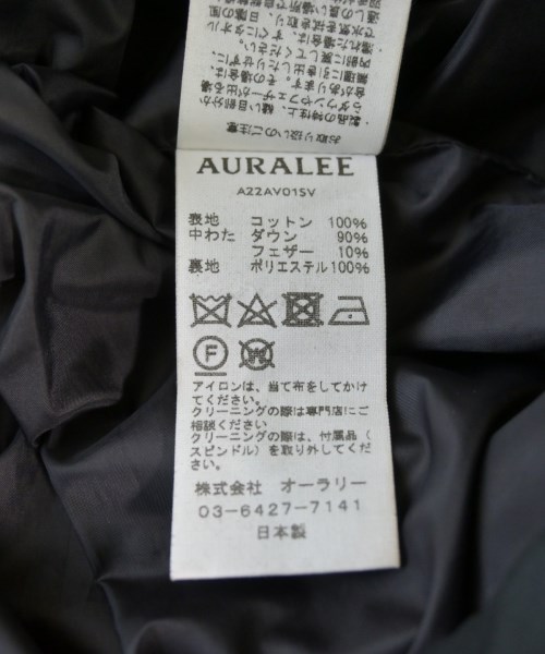 AURALEE（オーラリー）ダウンジャケット/ダウンベスト 黒 サイズ:5(L位) メンズ/2200617962021