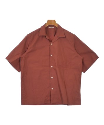 AURALEE オーラリー オープンカラーシャツ 1 赤茶 AURALEE オーラリー オープンカラーシャツ 1 赤茶 AURALEE オーラリー