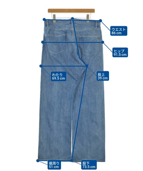 AURALEE（オーラリー）デニムパンツ 青 サイズ:5(L位) メンズ/2200618308019