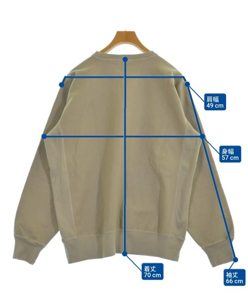 AURALEE（オーラリー）スウェット ベージュ サイズ:5(L位) メンズ/2200618906024