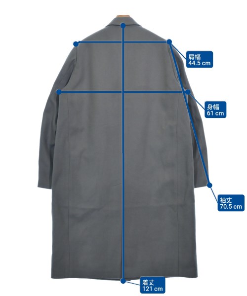 AURALEE（オーラリー）チェスターコート グレー サイズ:5(L位) メンズ/2200597214219