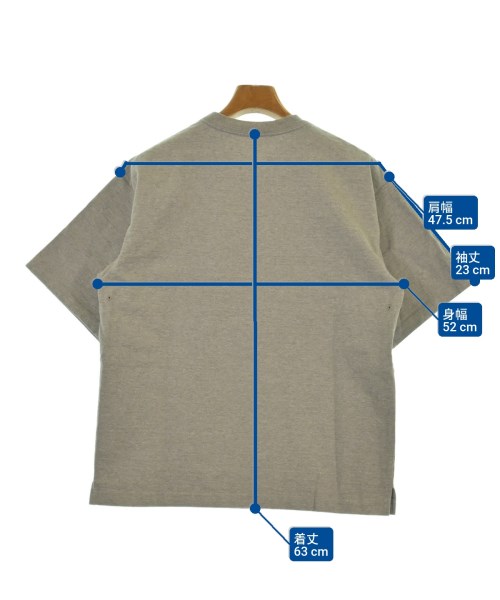 AURALEE（オーラリー）Tシャツ・カットソー グレー サイズ:3(S位) メンズ/2200608769110