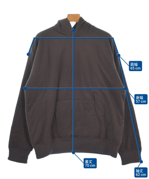 AURALEE（オーラリー）パーカー 茶 サイズ:5(L位) メンズ/2200611515032