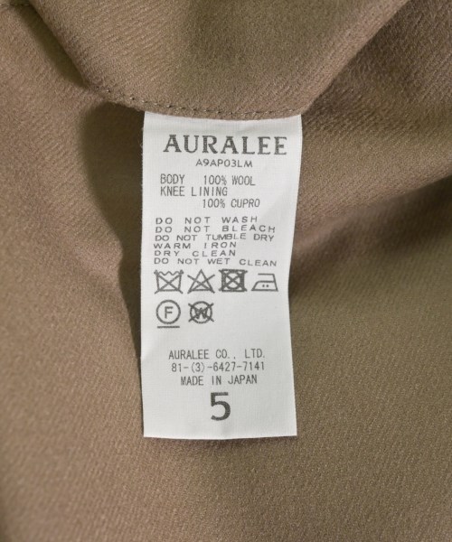 AURALEE（オーラリー）その他 茶 サイズ:5(L位) メンズ/2200611515070
