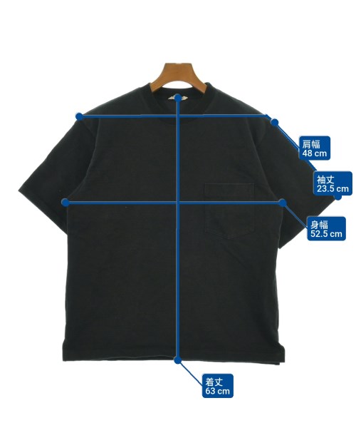 AURALEE（オーラリー）Tシャツ・カットソー 黒 サイズ:4(M位) メンズ/2200619211066
