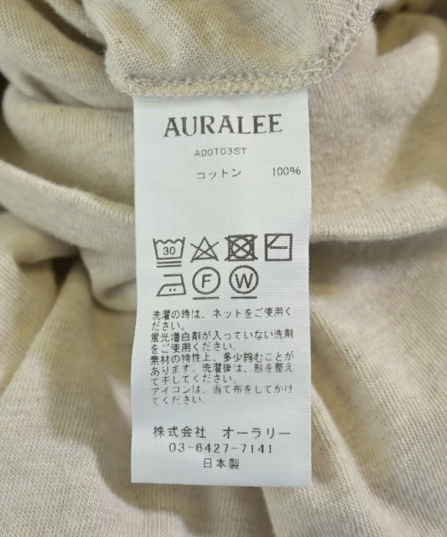 AURALEE（オーラリー）Tシャツ・カットソー ベージュ サイズ:5(L位) メンズ/2200619213121