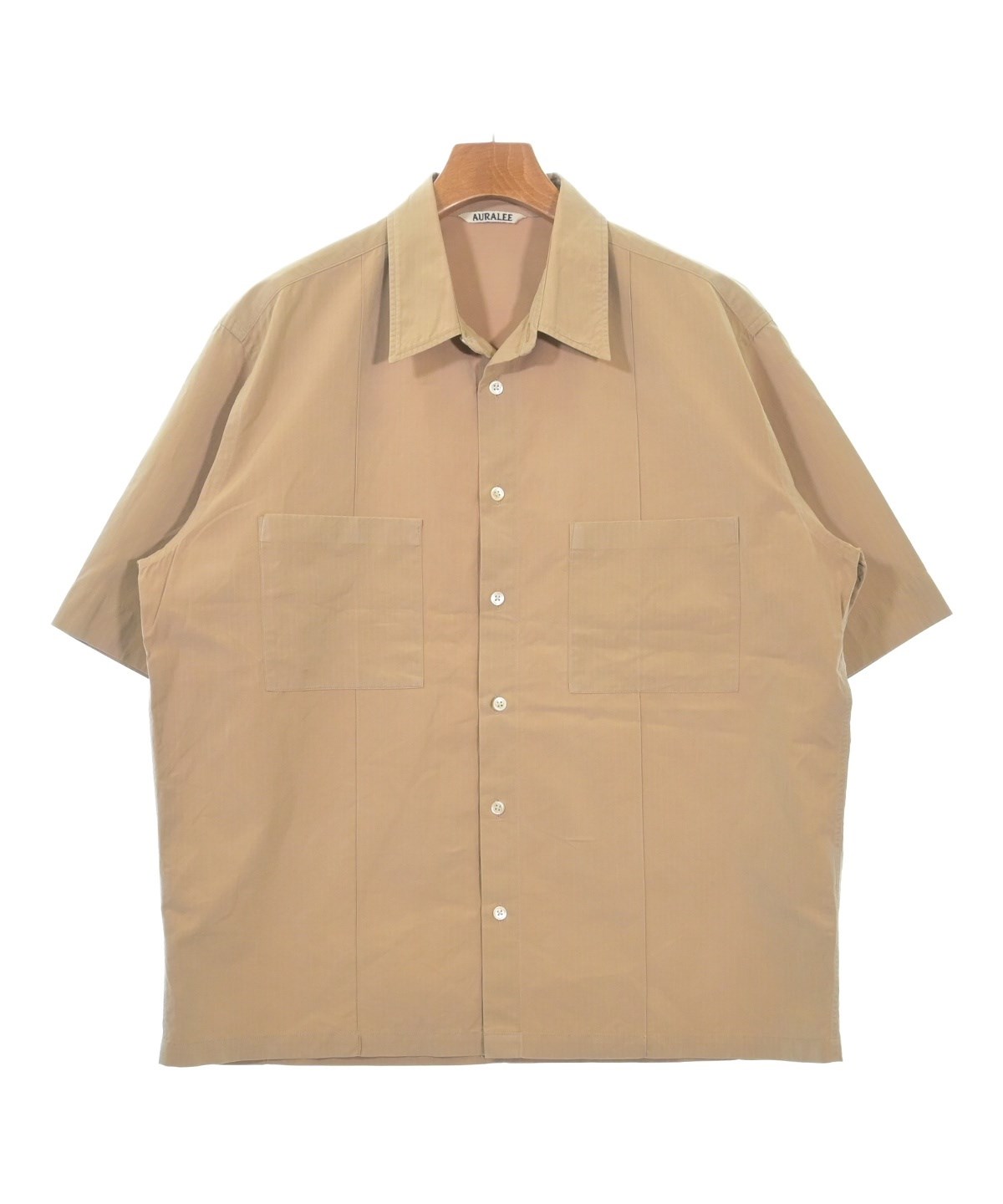 AURALEE（オーラリー）カジュアルシャツ ベージュ サイズ:4(M位