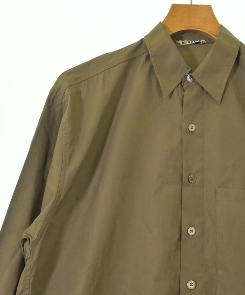 AURALEE（オーラリー）カジュアルシャツ カーキ サイズ:3(S位) メンズ/2200619873028