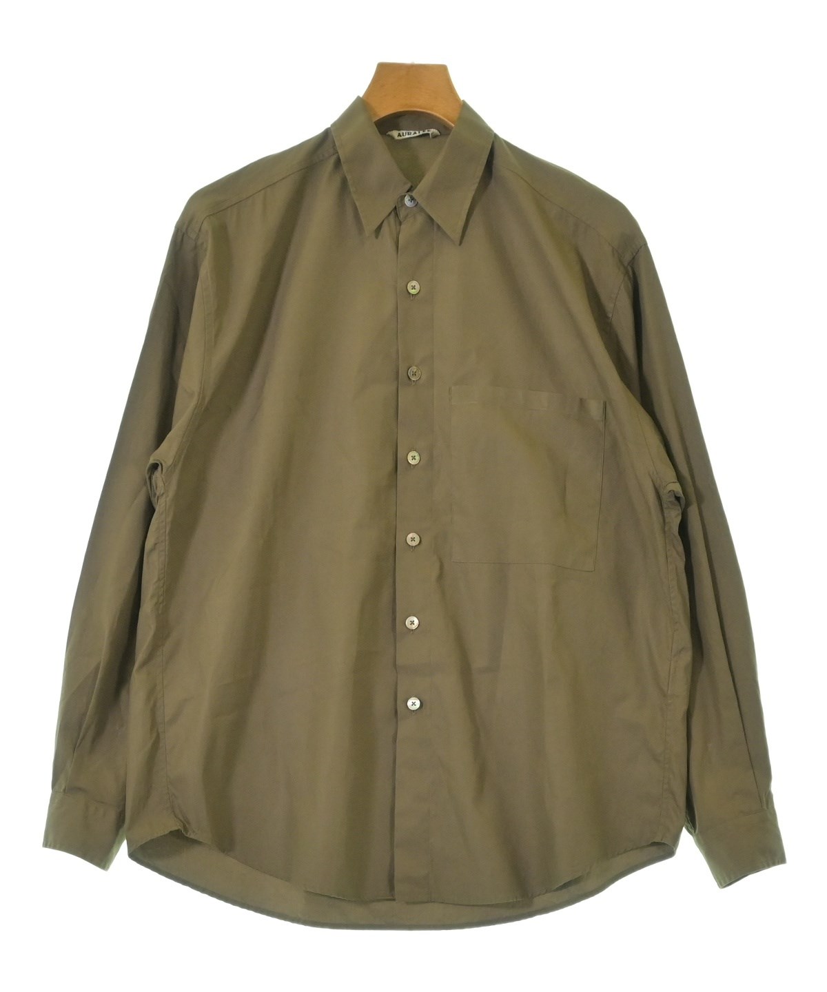 AURALLE オーラリー　長袖　ジャケット　シャツ AURALEE（オーラリー）カジュアルシャツ カーキ サイズ:3(S位