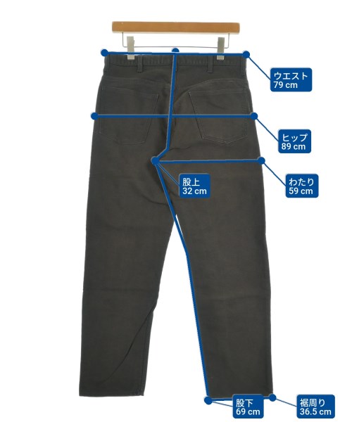 AURALEE（オーラリー）デニムパンツ 茶 サイズ:4(M位) メンズ/2200610908118