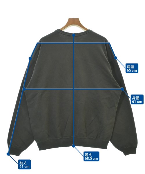 AURALEE（オーラリー）スウェット グレー サイズ:5(L位) メンズ/2200620038010