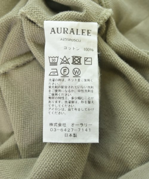 AURALEE（オーラリー）Tシャツ・カットソー 緑 サイズ:1(XXS位) メンズ/2200620283045